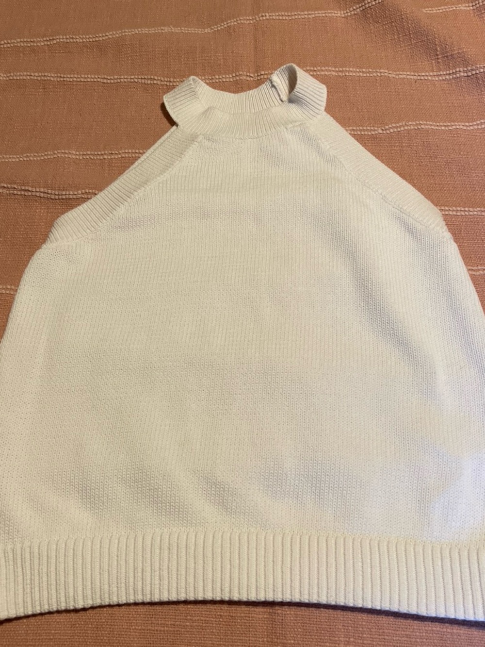 LOFT Cream Off-the-Shoulder Knit Sweater